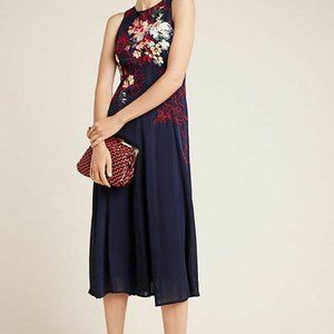Tanzine Embroidered Midi Dress